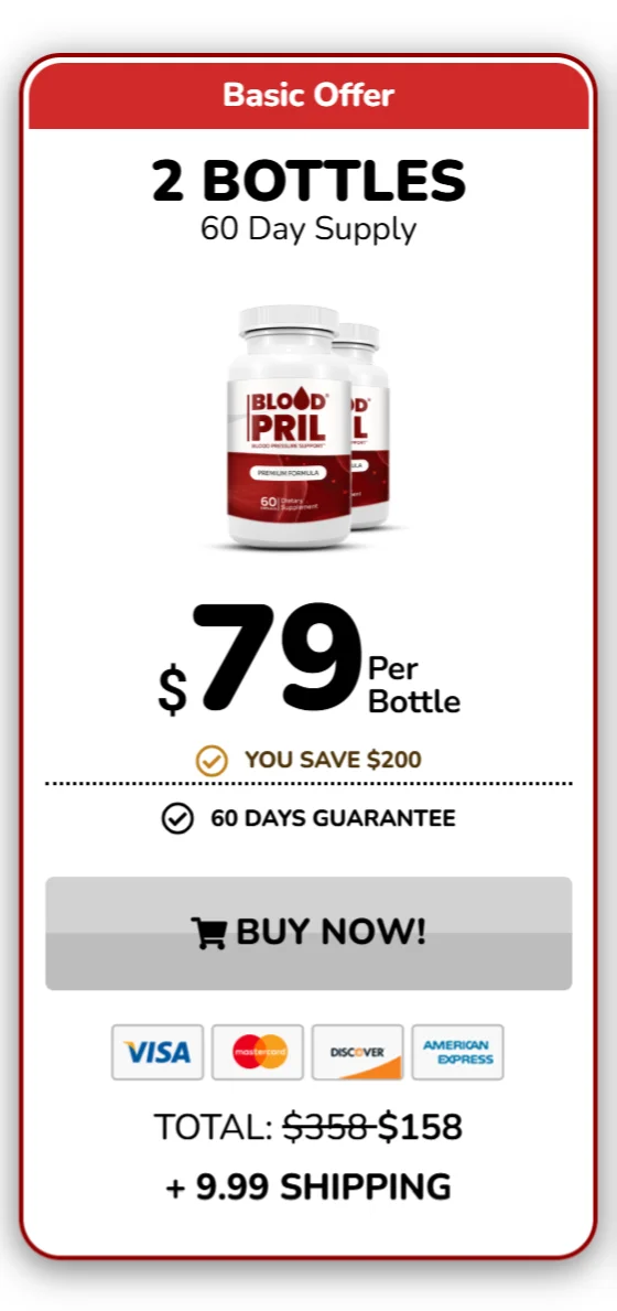 Blood Pril™ 2 bottles pricing